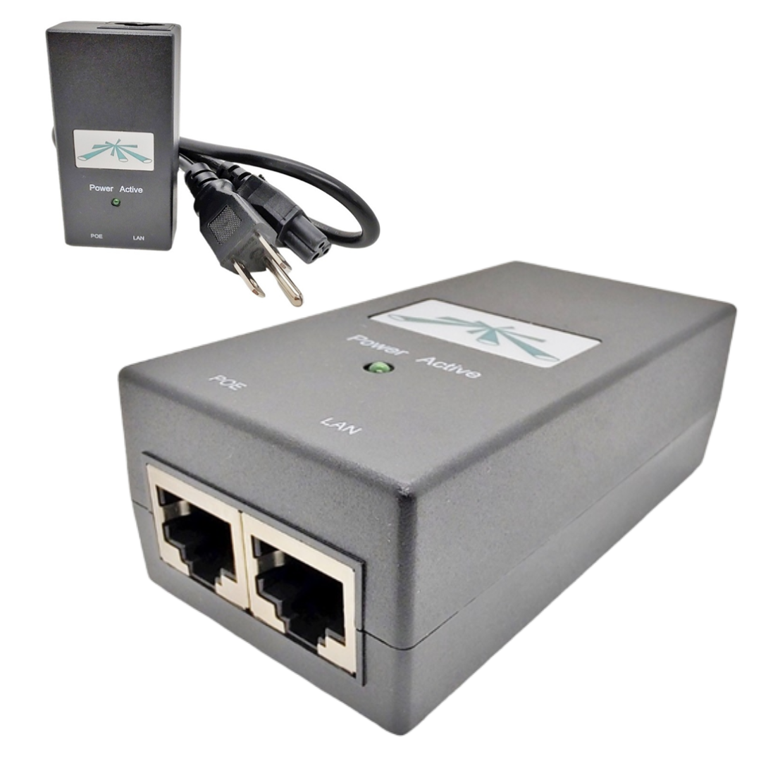 ADAPTADOR UBIQUITI POE INYECTOR 15VDC 12W