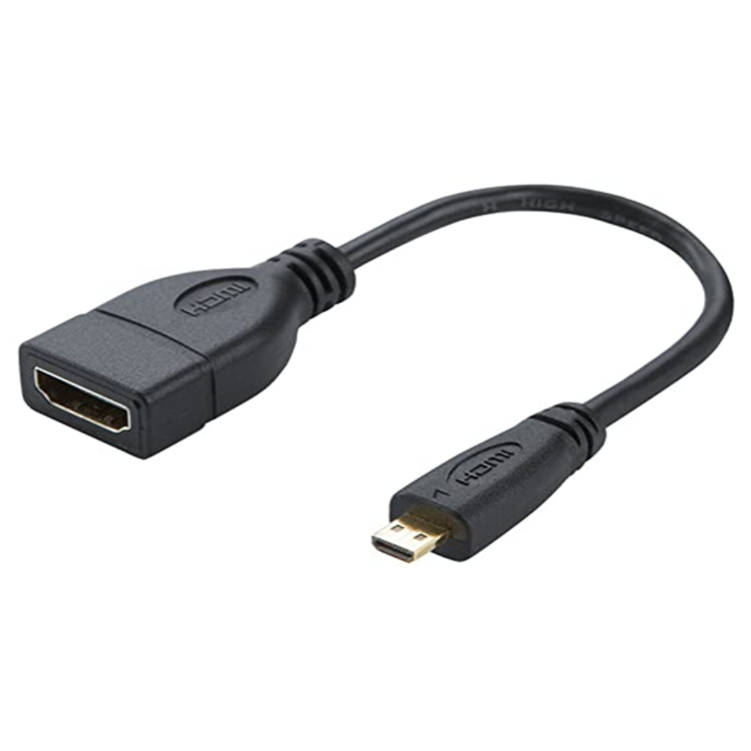 CABLE ADAPTADOR MICRO HDMI A HDMI HEMBRA