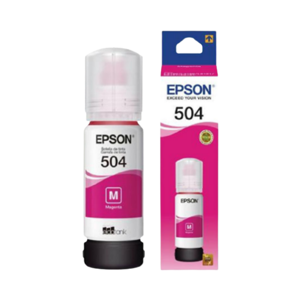 TINTA EPSON 504 NEGRO 127ML - CIAN, MAGENTA Y AMARILLO 70ML