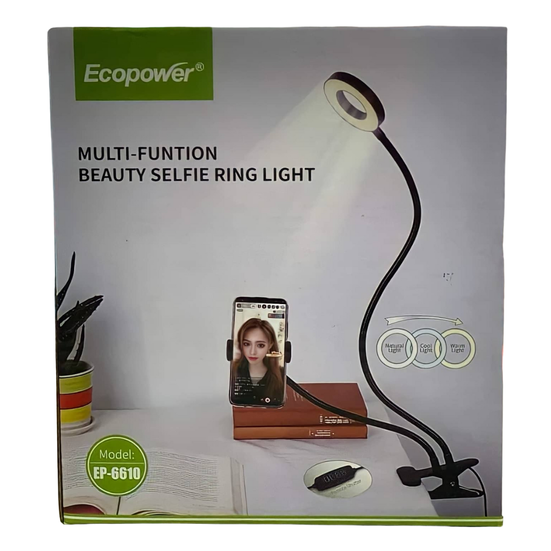 ARO LED EP-6610 CON SOPORTE PARA CELULAR