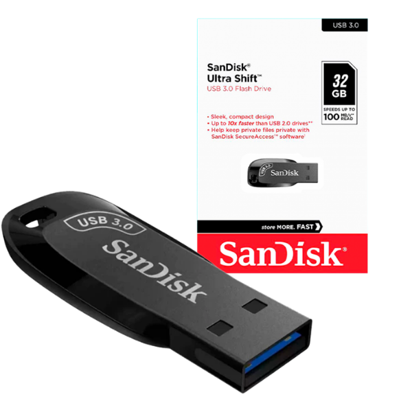 PENDRIVE SANDISK ULTRA SHIFT 32 GB USB 3.0