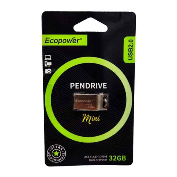 PENDRIVE MINI ECOPOWER DE METAL 32 GB
