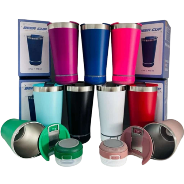 VASO TERMICO CON PARLANTE BLUETOOTH