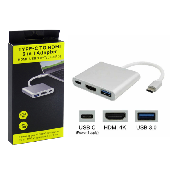 USB C A HDMI 3 X 1