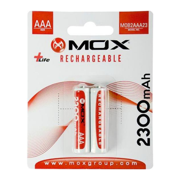 PILA RECARGABLE MOX AAA X2 2300MAH