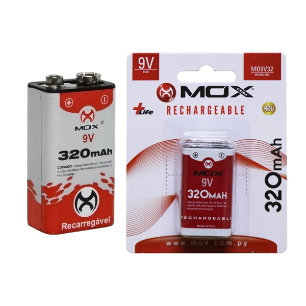 PILA RECARGABLE MOX 9V 320MAH