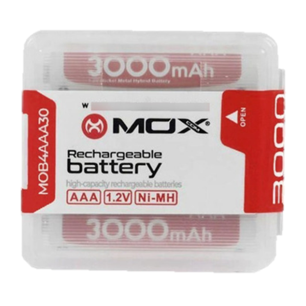 PILA RECARGABLE MOX AAA X4 3000MAH