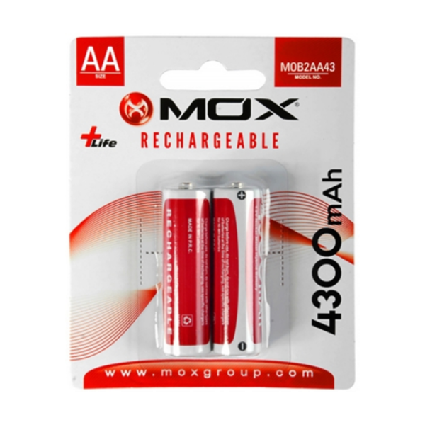 PILA RECARGABLE MOX AA X2 4300MAH