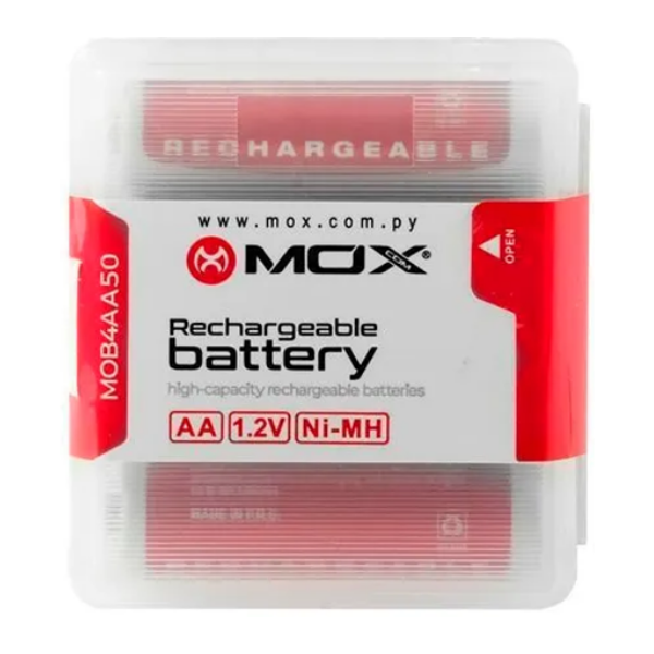 PILA RECARGABLE MOX AA X4 5000MAH