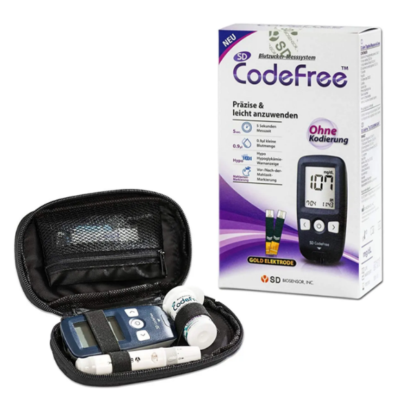 GLUCOMETRO MEDIDOR DE GLUCOSA CODEFREE