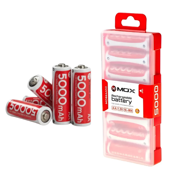 PILA RECARGABLE MOX AA X8 5000MAH