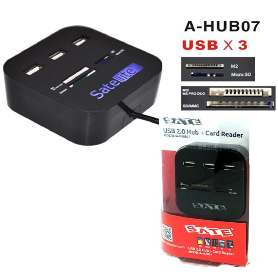 HUB USB Y MEMORY SATE A-HUB07