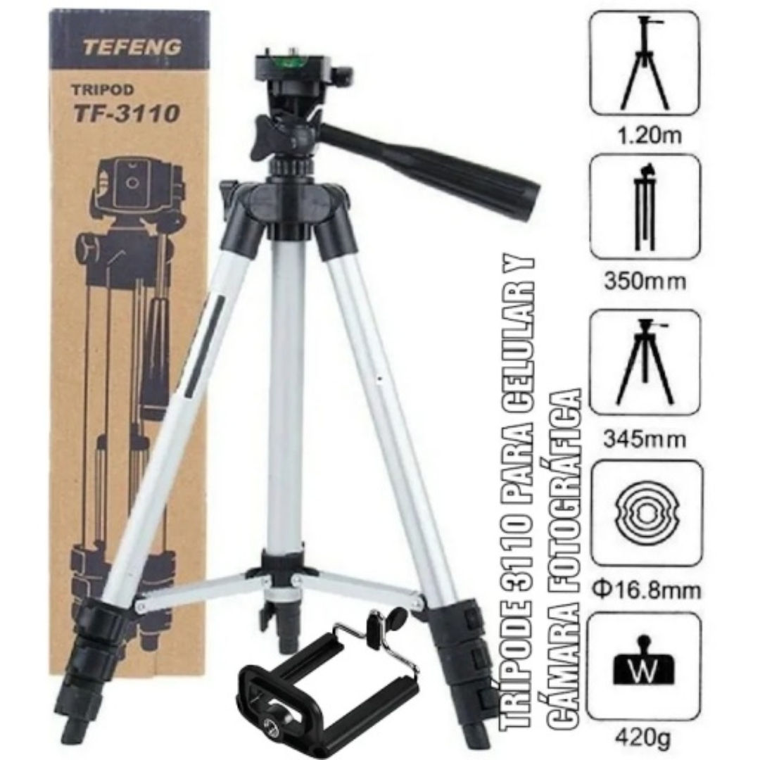 TRIPODE PARA CAMARA O CELULAR 120 CM LU-3110