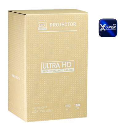 PROYECTOR ANDROID HY300 UHD 130" CON CANALES + FUTBOL LOCALES