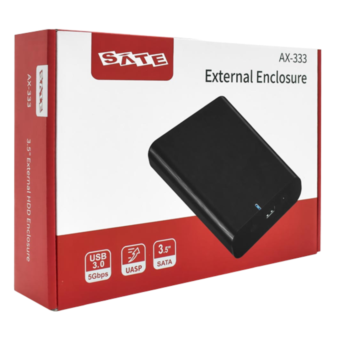 GAVETA 3.0 HDD SATA 3.5" SATE AX-333 8TB