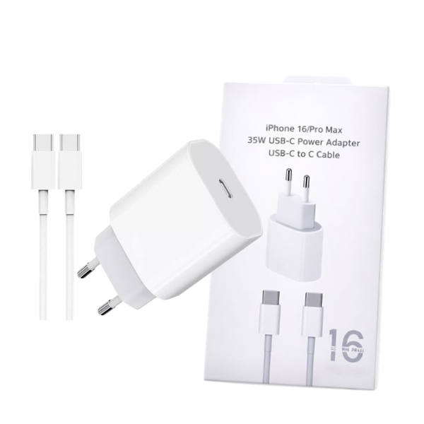 CARGADOR PARA IPHONE 15/16/17 35W CON CABLE