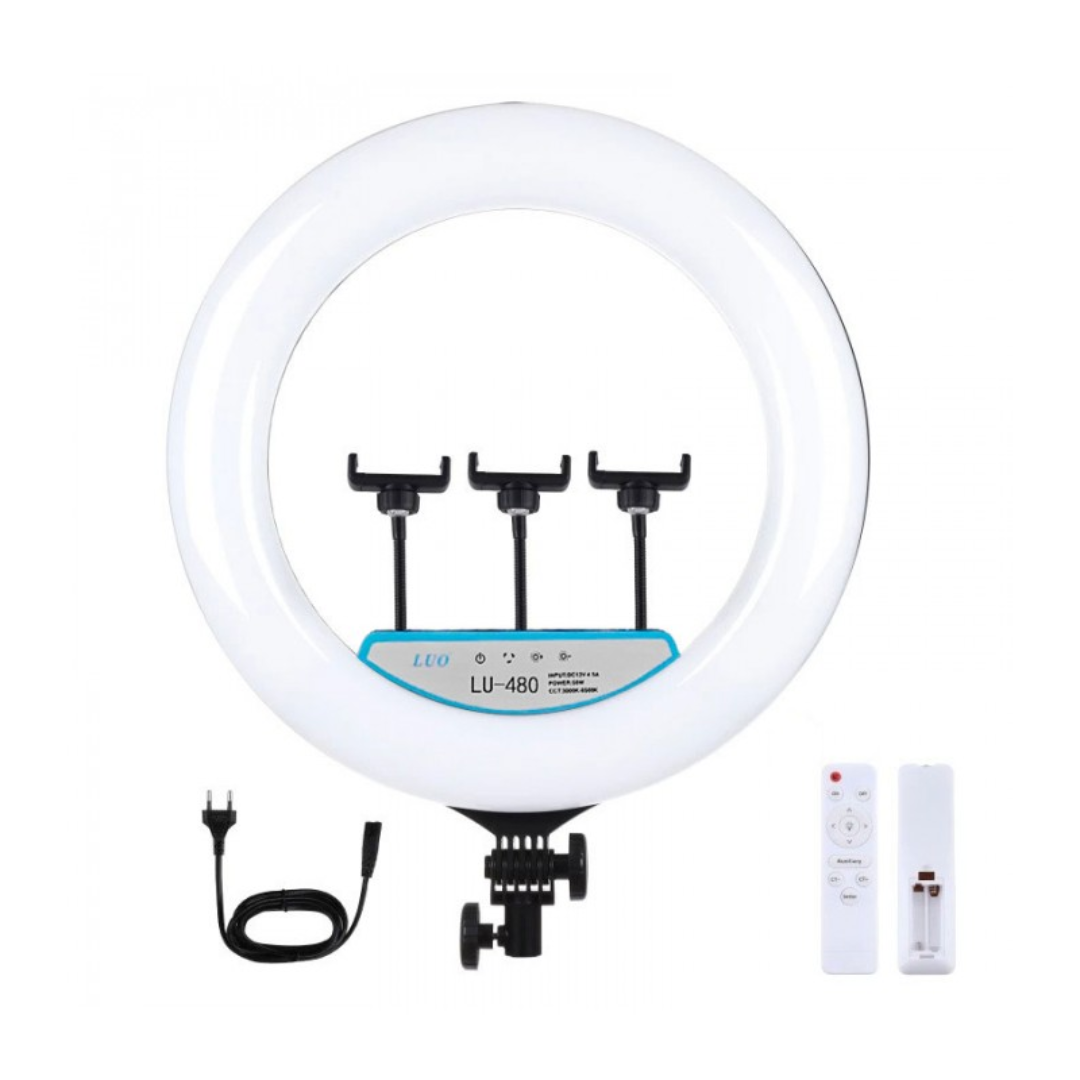 ARO LED 48 CM CON TRIPODE 2 MTS LU-480