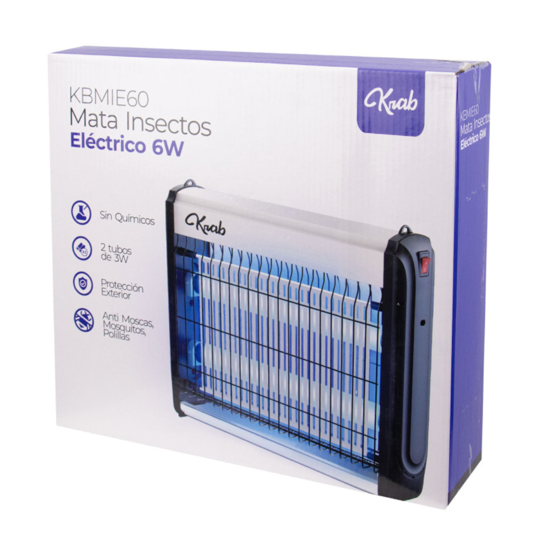 MATA INSECTOS ELECTRICO KRAB 6W 220V