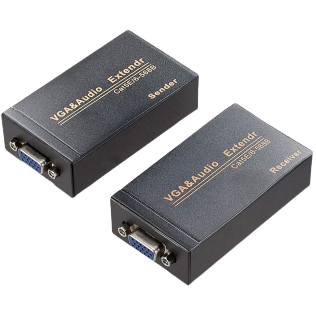 EXTENSOR VGA+AUDIO ACTIVO POR UTP 100 MTS