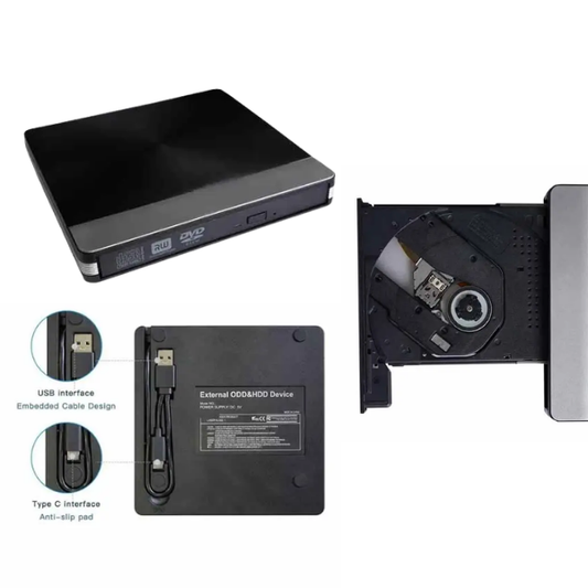 LECTOR GRABADOR CD/DVD USB 3.0 KNUP HD845