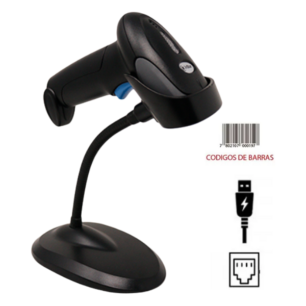 LECTOR DE CÓDIGO DE BARRAS 3NSTAR USB CON BASE