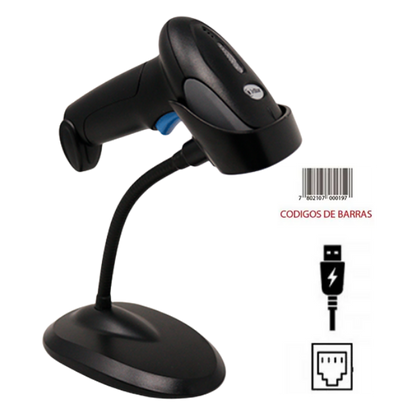 LECTOR DE CÓDIGO DE BARRAS 3NSTAR USB CON BASE