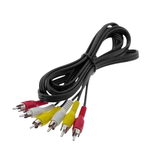 CABLE AUDIO Y VIDEO RCA 1.2 MTS