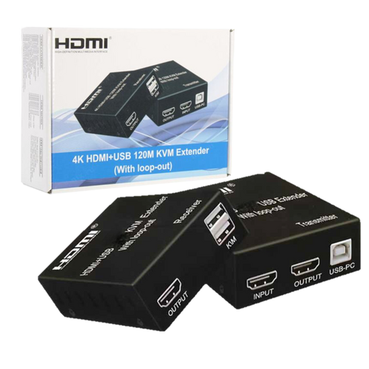 EXTENSOR HDMI ACTIVO POR UTP 60 MTS KVM