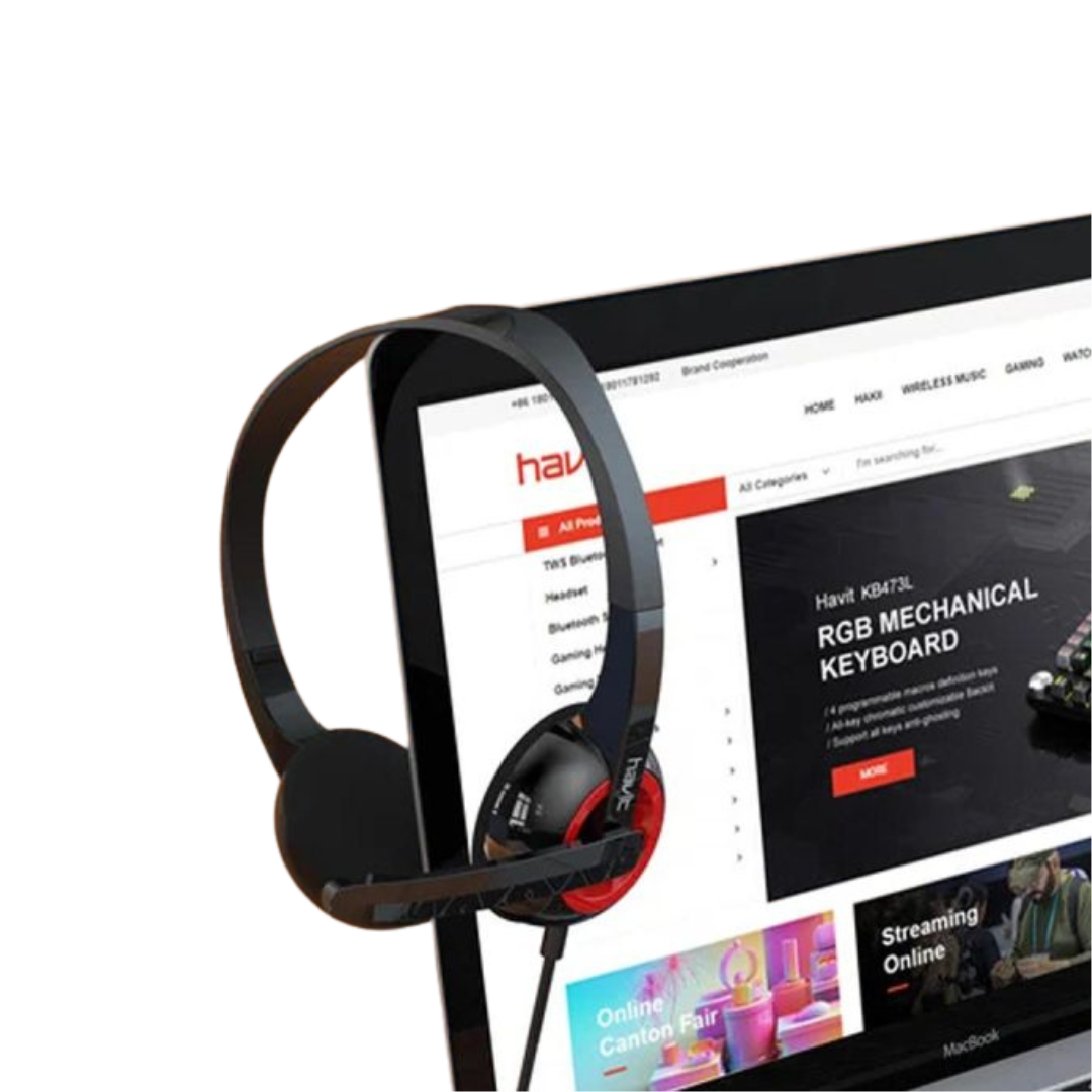 AURICULAR HAVIT NV-H202D PARA PC CON MICRÓFONO