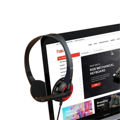 AURICULAR HAVIT NV-H202D PARA PC CON MICRÓFONO