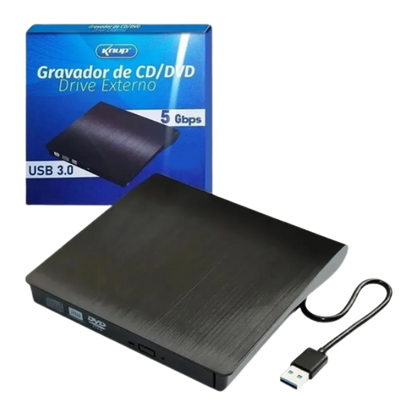 LECTOR GRABADOR CD/DVD EXTERNO USB 3.0 KNUP