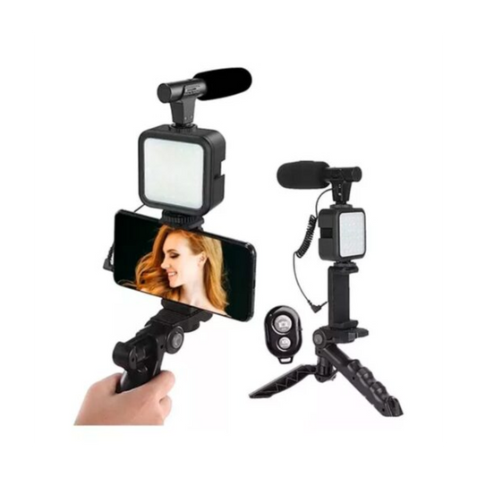 TRIPODE CON LUZ LED Y MICROFONO AY-49C