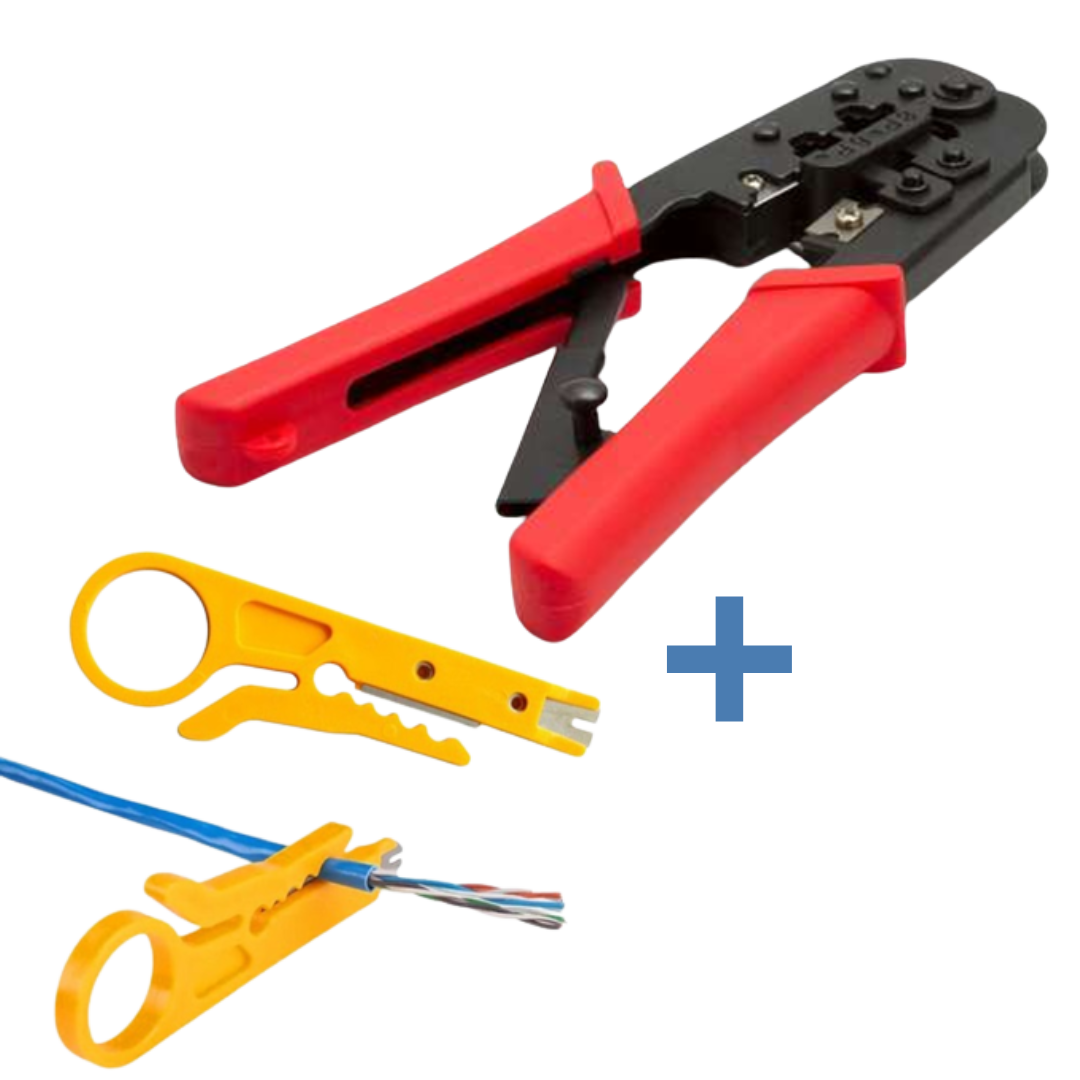 PINZA CRIMPADORA RJ11/RJ45 CON PELADOR DE CABLES