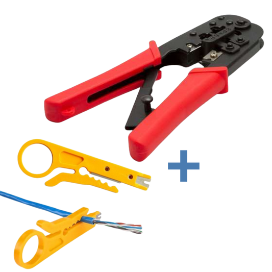 PINZA CRIMPADORA RJ11/RJ45 CON PELADOR DE CABLES