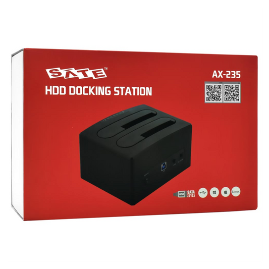 DOCKING STATION SATELLITE AX-235 PARA SSD/HDD 2.5"/3.5" HASTA 1O TB