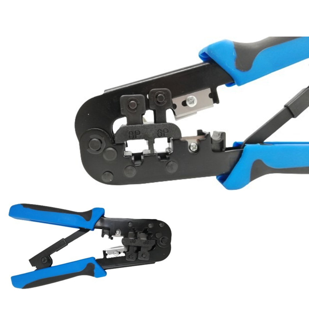 PINZA CRIMPADORA RJ11/RJ45 AZUL JZ-70030