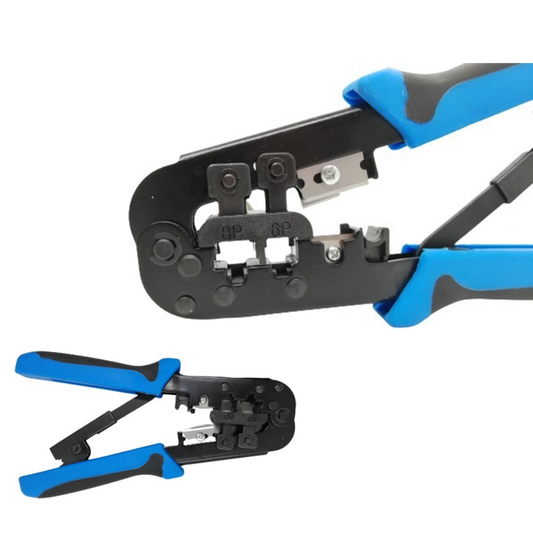 PINZA CRIMPADORA RJ11/RJ45 AZUL JZ-70030
