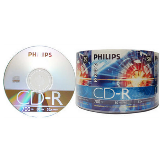 DISCO CD-R TUBO 50 UNIDADES PHILIPS