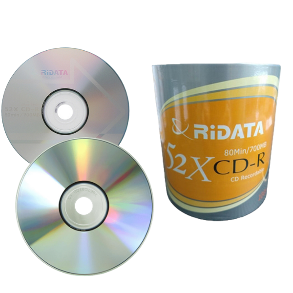 DISCO CD-R TUBO 100 UNIDADES RIDATA – FERTEC