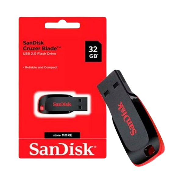PENDRIVE SANDISK CRUZER BLADE Z50 16, 32 y 128 GB