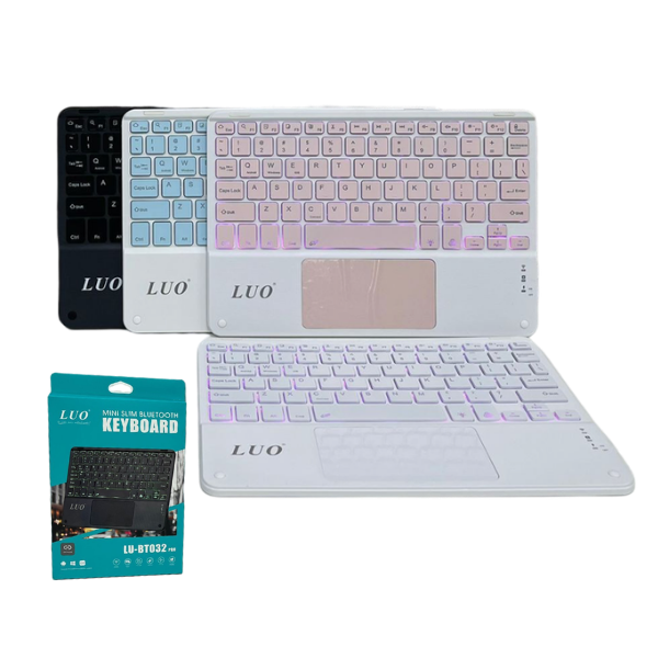 MINI TECLADO CON LED CON MOUSE BT LU-BT032