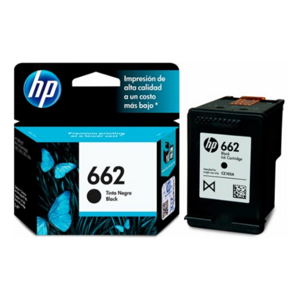 CARTUCHO DE TINTA HP 662 CZ103AL NEGRO