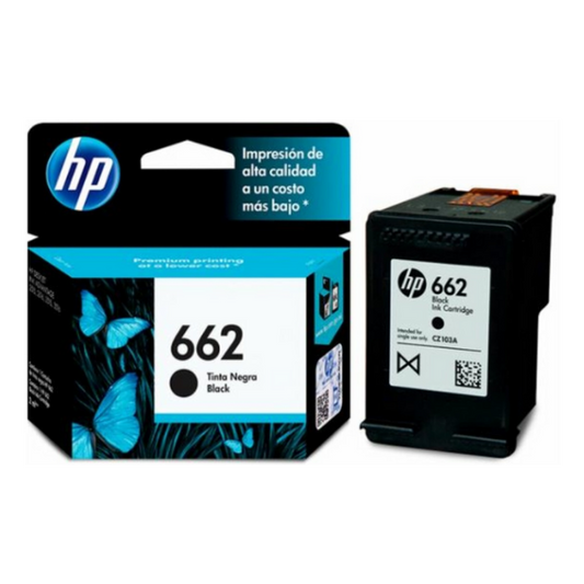 CARTUCHO DE TINTA HP 662 CZ103AL NEGRO
