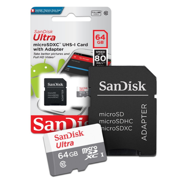 MEMORY CARD SANDISK CAT.10 DE 16 / 32 / 64 / 128 GB