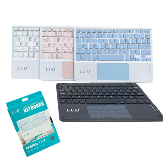 MINI TECLADO 10" CON MOUSE BT LU-BT031