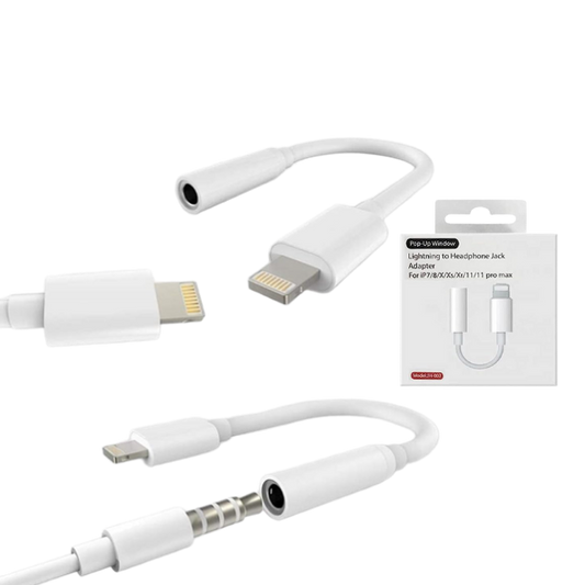 ADAPTADOR LIGHTNING A JACK AUXILIAR 3.5MM