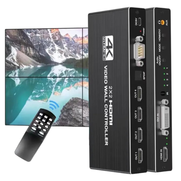 SPLITTER VIDEOWALL HDMI DVI 4K 2X2 60HZ
