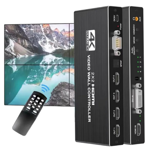 SPLITTER VIDEOWALL HDMI DVI 4K 2X2 60HZ