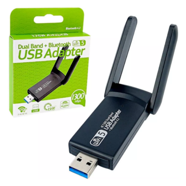 USB WIFI DUAL BAND 1200MBPS 2 ANTENAS