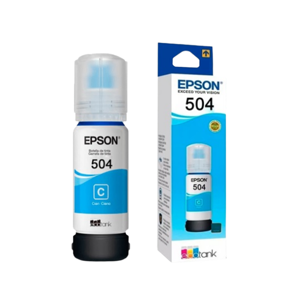 TINTA EPSON 504 NEGRO 127ML - CIAN, MAGENTA Y AMARILLO 70ML